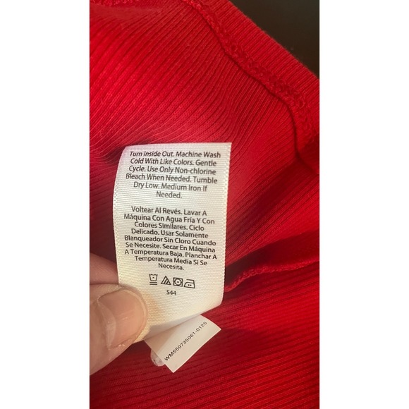 Womens Y2K Coquette Ribbed Lace Crochet Trim Camisole XS/S Red Tank Top Layer - Picture 4 of 8